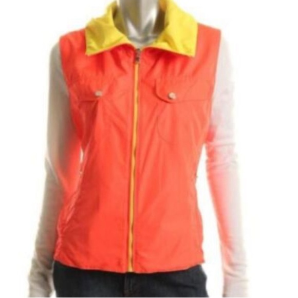 Ralph Lauren Active Reversible Vest Yellow Orange Sleeveless size M - Picture 2 of 13